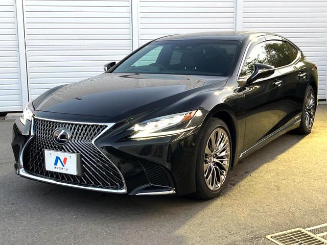 LS LS500h Iパッケージ ムーンルーフ 純正OP20インチAW セーフティシステムプラスA 黒革 パワーシート シートベンチレーション 純正12.3インチナビ パノラミックビュー 革巻きステアリング パドルシフト スマートキー(28枚目)