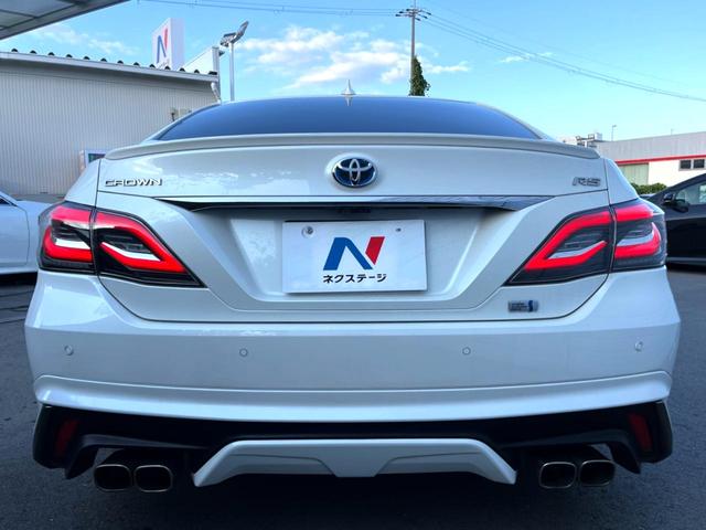クラウンハイブリッド RSアドバンス モデリスタエアロキット ムーンルーフ レザーシートパッケージ デジタルインナーミラー セーフティパッケージプラス 純正ナビ パノラミックビュー 三眼LEDヘッド 純正18インチAW パドルシフト 禁煙(18枚目)