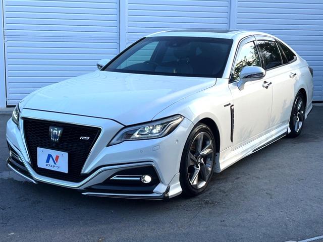 クラウンハイブリッド RSアドバンス モデリスタエアロキット ムーンルーフ レザーシートパッケージ デジタルインナーミラー セーフティパッケージプラス 純正ナビ パノラミックビュー 三眼LEDヘッド 純正18インチAW パドルシフト 禁煙(30枚目)