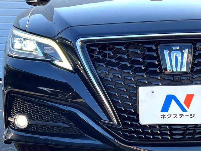 クラウンハイブリッド G Four 後期 セーフティパッケージプラス セーフティセンス 純正12.3インチナビ パノラミックビュー 黒革 ブラインドスポット 三眼LEDヘッド 純正18インチAW メモリー付パワーシート シートヒーター(26枚目)