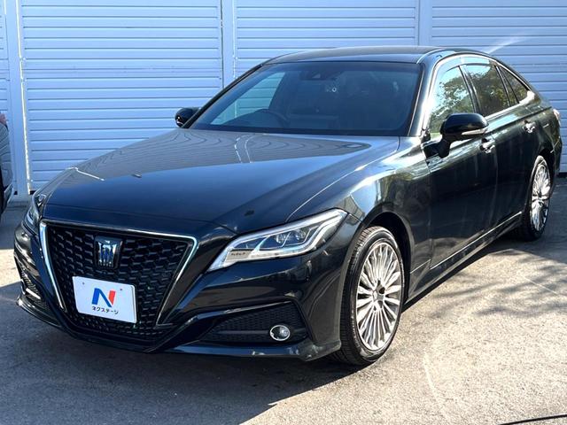 クラウンハイブリッド G Four 後期 セーフティパッケージプラス セーフティセンス 純正12.3インチナビ パノラミックビュー 黒革 ブラインドスポット 三眼LEDヘッド 純正18インチAW メモリー付パワーシート シートヒーター(76枚目)