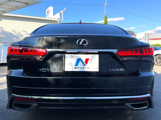 LS LS500 バージョンL 後期 モデリスタエアロ TRD21インチ鍛造AW マークレビンソン セーフティシステムプラスA 純正12.3インチSDナビ パノラミックビュー 黒革 パワーシート シートベンチレーション パドルシフト(19枚目)
