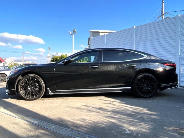 LS LS500 バージョンL 後期 モデリスタエアロ TRD21インチ鍛造AW マークレビンソン セーフティシステムプラスA 純正12.3インチSDナビ パノラミックビュー 黒革 パワーシート シートベンチレーション パドルシフト(72枚目)