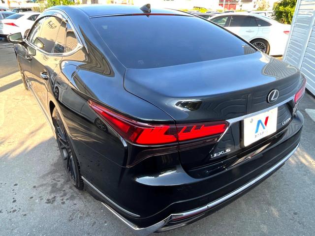 LS LS500 バージョンL 後期 モデリスタエアロ TRD21インチ鍛造AW マークレビンソン セーフティシステムプラスA 純正12.3インチSDナビ パノラミックビュー 黒革 パワーシート シートベンチレーション パドルシフト(73枚目)