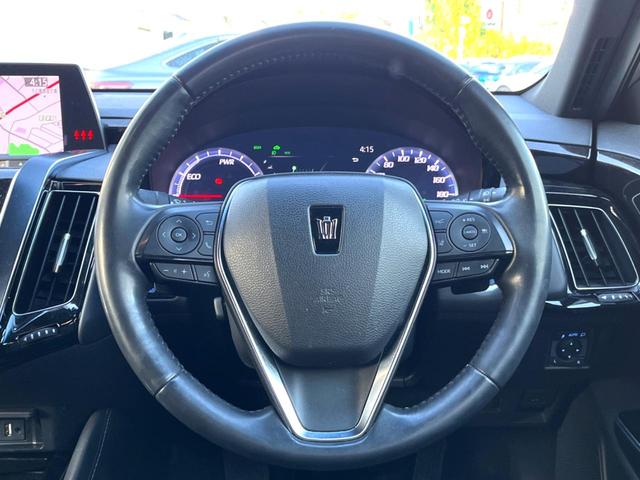 クラウンハイブリッド G-エグゼクティブ モデリスタリヤスカート ムーンルーフ セーフティパッケージプラス 黒革シート セーフティセンス ブラインドスポット 純正ナビ パノラミックビュー デジタルインナーミラー メモリー付パワーシート 禁煙車(46枚目)