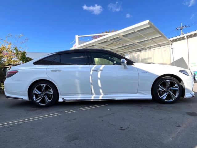 クラウンハイブリッド ＲＳアドバンス　モデリスタフルエアロ　ムーンルーフ　セーフティセンス　純正ナビ　バックカメラ　純正１８インチＡＷ　レーダークルーズ　白革　シートベンチレーション　パワーシート　三眼ＬＥＤヘッド　パドルシフト　禁煙車（27枚目）