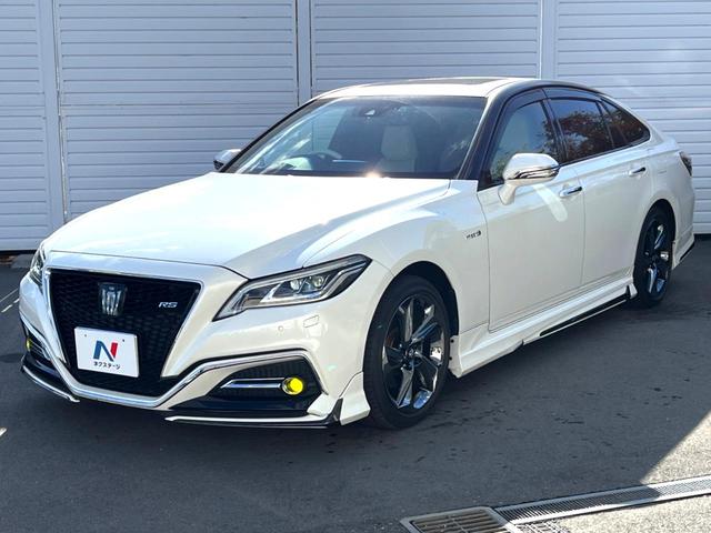 クラウンハイブリッド ＲＳアドバンス　モデリスタフルエアロ　ムーンルーフ　セーフティセンス　純正ナビ　バックカメラ　純正１８インチＡＷ　レーダークルーズ　白革　シートベンチレーション　パワーシート　三眼ＬＥＤヘッド　パドルシフト　禁煙車（29枚目）