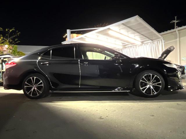 カムリ ＷＳ　ＴＲＤエアロ　純正ＯＰ１８インチアルミ　セーフティセンス　インテリジェントクリアランスソナー　純正８インチディスプレイオーディオ　バックカメラ　ハーフレザー　パワーシート　革巻きステアリング　禁煙車（38枚目）