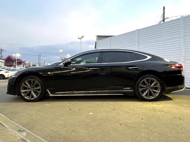 LS LS500h Fスポーツ ムーンルーフ デジタルインナーミラー モデリスタリヤスカート セーフティシステムプラスA 純正12.3インチナビ パノラミックビュー 黒革 パワーシート シートベンチレーション LEDヘッド 禁煙車(24枚目)