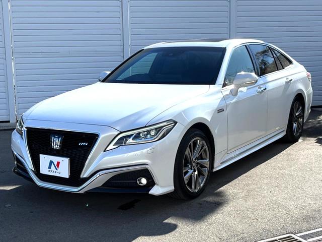 クラウンハイブリッド ＲＳアドバンス　後期　ムーンルーフ　黒革　純正１２．３インチナビ　パノラミックビュー　セーフティセンス　ブラインドスポット　メモリー付パワーシート　シートベンチレーション　三眼ＬＥＤヘッド　純正１８インチＡＷ　禁煙車（67枚目）