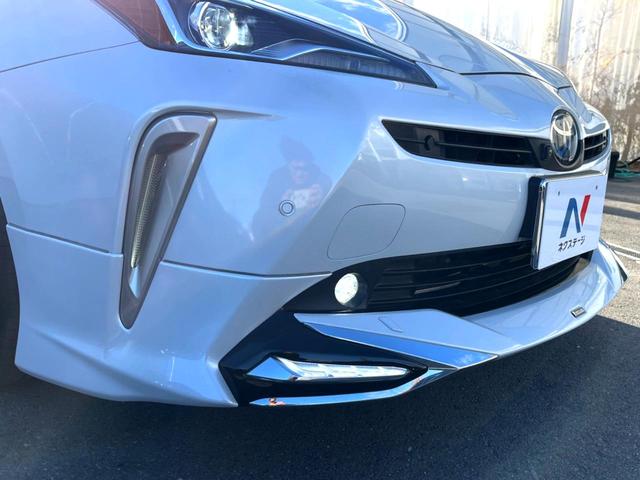 プリウス Ｓツーリングセレクション　後期　モデリスタフルエアロ　純正８インチディスプレイオーディオ　パノラミックビュー　セーフティセンス　インテリジェントクリアランスソナー　黒合皮シート　シートヒーター　ＬＥＤヘッド　純正１７インチＡＷ（3枚目）