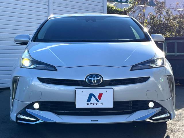 プリウス Ｓツーリングセレクション　後期　モデリスタフルエアロ　純正８インチディスプレイオーディオ　パノラミックビュー　セーフティセンス　インテリジェントクリアランスソナー　黒合皮シート　シートヒーター　ＬＥＤヘッド　純正１７インチＡＷ（15枚目）