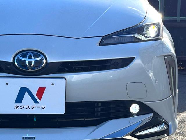 プリウス Ｓツーリングセレクション　後期　モデリスタフルエアロ　純正８インチディスプレイオーディオ　パノラミックビュー　セーフティセンス　インテリジェントクリアランスソナー　黒合皮シート　シートヒーター　ＬＥＤヘッド　純正１７インチＡＷ（28枚目）