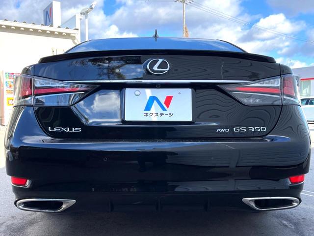 ＧＳ ＧＳ３５０　Ｆスポーツ　後期　三眼ＬＥＤヘッド　黒革　ブラインドスポット　クリアランスソナー　純正１２．３インチナビ　バックカメラ　レーダークルーズ　パワーシート　シートヒーター　シートベンチレーション　　純正１９インチＡＷ（14枚目）