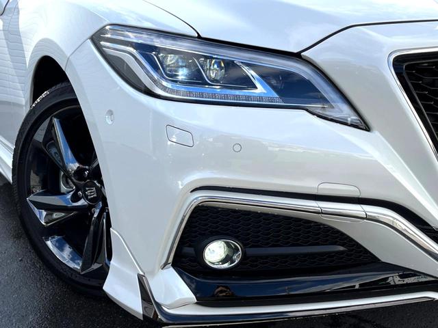 クラウンハイブリッド ＲＳ　リミテッド　モデリスタエアロ＆マフラー　セーフティパッケージプラス　ブラインドスポット　セーフティセンス　三眼ＬＥＤヘッド　純正ナビ　パノラミックビュー　パワーシート　シートヒーター　革巻きステアリング　禁煙車（13枚目）