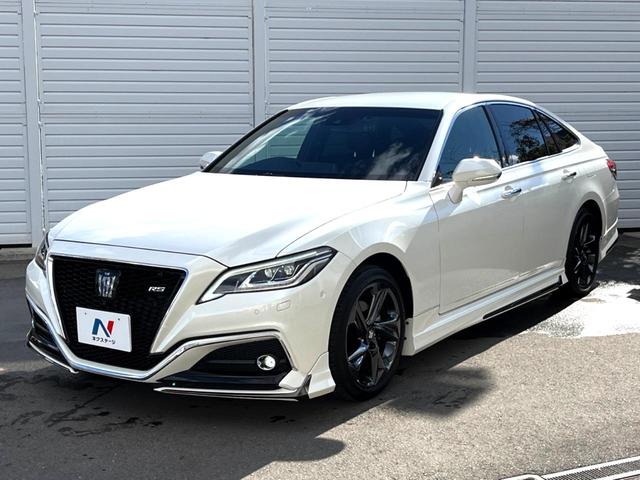 クラウンハイブリッド ＲＳ　リミテッド　モデリスタエアロ＆マフラー　セーフティパッケージプラス　ブラインドスポット　セーフティセンス　三眼ＬＥＤヘッド　純正ナビ　パノラミックビュー　パワーシート　シートヒーター　革巻きステアリング　禁煙車（25枚目）