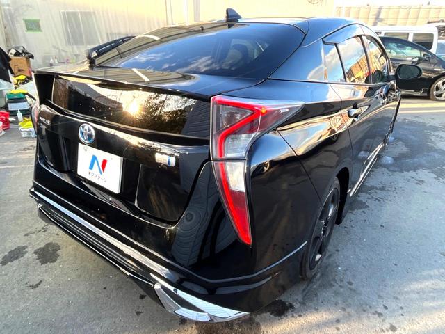 プリウス Sツーリングセレクション モデリスタエアロ 純正ナビ バックカメラ LEDヘッド 黒合皮シート シートヒーター 純正17インチブラック塗装AW 横滑り防止 ETC スマートキー オートライト Bluetooth 禁煙車(17枚目)