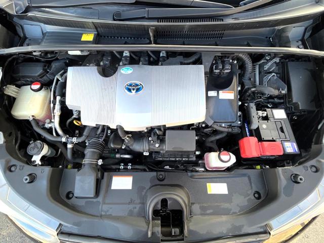 プリウス Sツーリングセレクション モデリスタエアロ 純正ナビ バックカメラ LEDヘッド 黒合皮シート シートヒーター 純正17インチブラック塗装AW 横滑り防止 ETC スマートキー オートライト Bluetooth 禁煙車(18枚目)