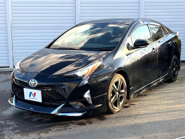 プリウス Sツーリングセレクション モデリスタエアロ 純正ナビ バックカメラ LEDヘッド 黒合皮シート シートヒーター 純正17インチブラック塗装AW 横滑り防止 ETC スマートキー オートライト Bluetooth 禁煙車(25枚目)