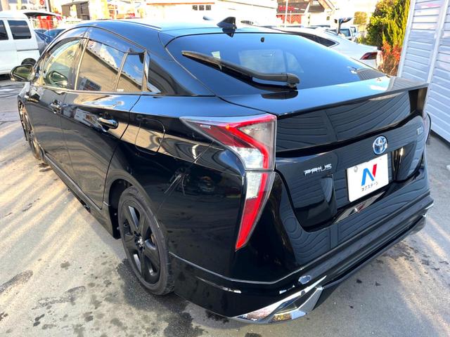 プリウス Sツーリングセレクション モデリスタエアロ 純正ナビ バックカメラ LEDヘッド 黒合皮シート シートヒーター 純正17インチブラック塗装AW 横滑り防止 ETC スマートキー オートライト Bluetooth 禁煙車(27枚目)