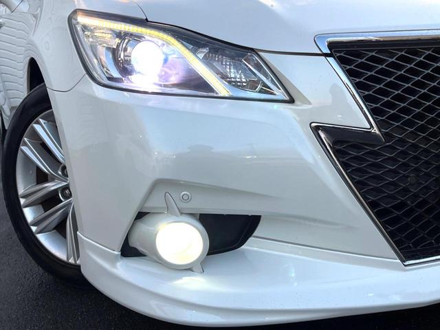 クラウン アスリートＳ　モデリスタエアロ　プリクラッシュセーフティ　レーダークルーズ　インテリジェントクリアランスソナー　黒革シート　シートベンチレーション　純正ナビ　バックソナー　ＨＩＤヘッドライト　純正１７インチＡＷ（15枚目）