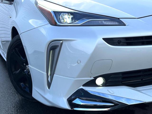 プリウス Sツーリングセレクション 後期 モデリスタエアロ クールグレー内装/合皮シート セーフティセンス 純正ナビ バックカメラ レーダークルーズ シートヒーター 純正17インチブラック塗装AW ハイビームアシスト ETC 禁煙車(15枚目)