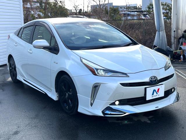 プリウス Sツーリングセレクション 後期 モデリスタエアロ クールグレー内装/合皮シート セーフティセンス 純正ナビ バックカメラ レーダークルーズ シートヒーター 純正17インチブラック塗装AW ハイビームアシスト ETC 禁煙車(17枚目)