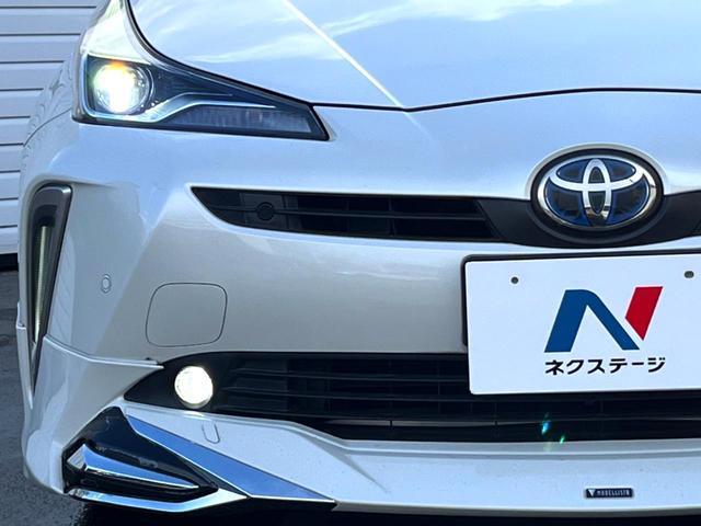 プリウス Sツーリングセレクション 後期 モデリスタエアロ クールグレー内装/合皮シート セーフティセンス 純正ナビ バックカメラ レーダークルーズ シートヒーター 純正17インチブラック塗装AW ハイビームアシスト ETC 禁煙車(23枚目)