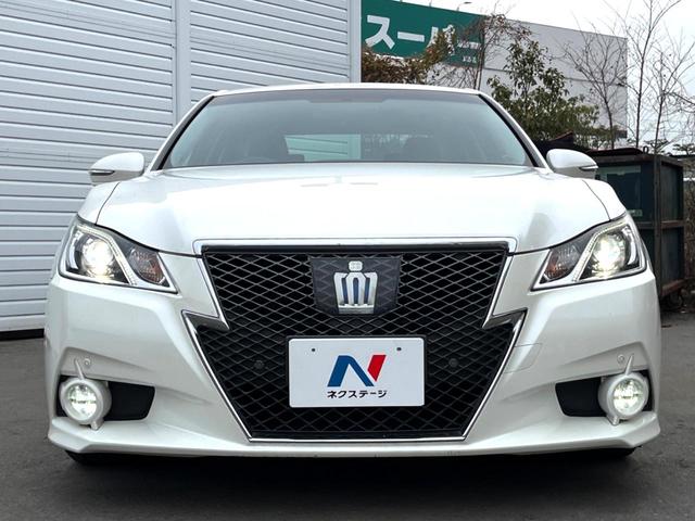 クラウンハイブリッド アスリートS プリクラッシュセーフティ レーダークルーズ インテリジェントクリアランスソナー 純正ナビ バックカメラ HIDヘッド 純正17インチAW パワーシート シートヒーター スマートキー ETC 禁煙車(14枚目)