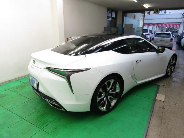 LC500 Lパッケージ ガラスルーフ パワーシート ETC オートリトラミラー 21インチアセーフティプラス ステアリングスイッチ パドルシフト HUD プッシュスタート フルセグ ブルーレイ バックカメラ ABS(3枚目)