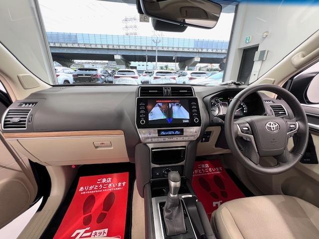 ランドクルーザープラド ＴＸ　Ｌパッケージ　マットブラックエディション　ベージュ革　ＭＯＰナビ　全方位カメラ　サンルーフ　寒冷地　リヤフォグランプ　ＢＳＭ　ＥＴＣ２．０　Ｂｌｕｅｔｏｏｔｈ　ＡｐｐｌｅＣａｒｐｌａｙ　トノカバー　ルーフレール　前後方衝突軽減　７人乗り（36枚目）