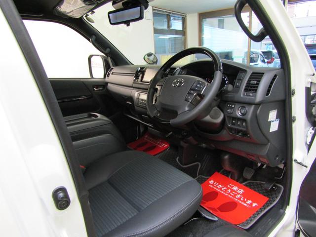 ハイエースバン ロングスーパーGL ダークプライムS 登録済未使用車 4WD 寒冷地仕様 TSS SDナビ フルセグ DVD Aモニター Dインナーミラー 100V電源 ETC スマートキー オートライト LEDヘッド ハーフレザー 両側電動ドア(31枚目)