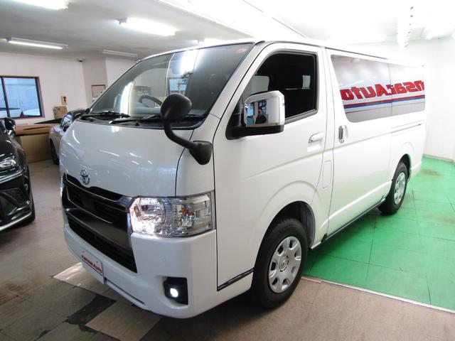 ハイエースバン ロングスーパーGL ダークプライムS 登録済未使用車 4WD 寒冷地仕様 TSS SDナビ フルセグ DVD Aモニター Dインナーミラー 100V電源 ETC スマートキー オートライト LEDヘッド ハーフレザー 両側電動ドア(58枚目)