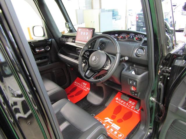 Ｎ－ＢＯＸカスタム ＥＸターボ　ワンオーナー　ホンダセンシング　９インチナビ　ＤＶＤ　フルセグ　Ｂｌｕｅｔｏｏｔｈ　ソナー　ＵＳＢ　バックカメラ　ＥＴＣ　両側電動ドア　スマートキー　オートライト　ＬＥＤヘッド　フォグ　ハーフレザー（42枚目）