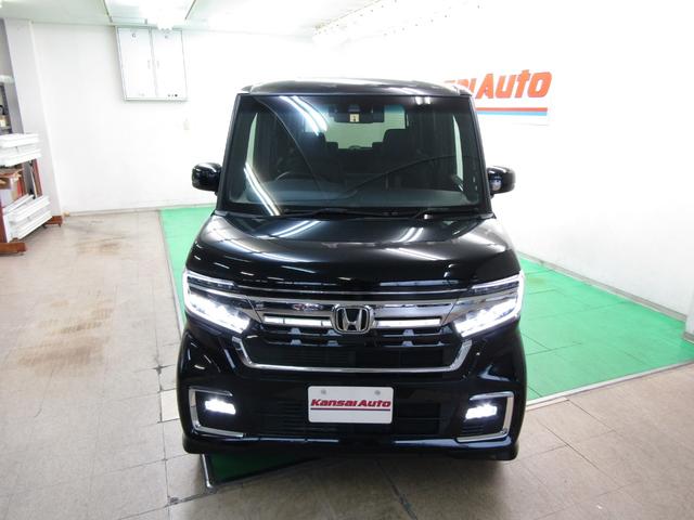 Ｎ－ＢＯＸカスタム ＥＸターボ　ワンオーナー　ホンダセンシング　９インチナビ　ＤＶＤ　フルセグ　Ｂｌｕｅｔｏｏｔｈ　ソナー　ＵＳＢ　バックカメラ　ＥＴＣ　両側電動ドア　スマートキー　オートライト　ＬＥＤヘッド　フォグ　ハーフレザー（66枚目）