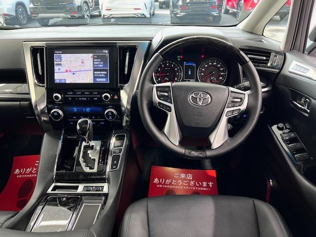 アルファード ２．５Ｓ　Ｃパッケージ　ＭＯＤＥＬＬＩＳＴＡエアロ・マフラー　サンルーフ　デジタルミラー　ＢＳＭ　後席モニター　純正ナビ　ＴＶ　Ｃａｒｐｌａｙ　スペアタイヤ　ＥＴＣ　ドラレコ　両側パワースライド　パワーバックドア　１オーナー（2枚目）