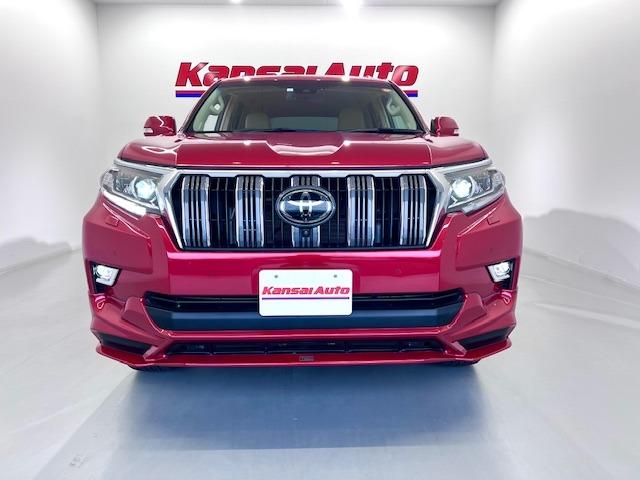 ランドクルーザープラド ＴＸ　Ｌパッケージ　ベージュ革　全方位カメラ　ＢＳＭ　ＥＴＣ２．０　ＴＲＤエアロ　リヤスポイラー　１９インチＡＷ　トノカバー　ＭＯＰルーフレール　前後方衝突軽減ブレーキ　純正フロアマット・バイザー（41枚目）