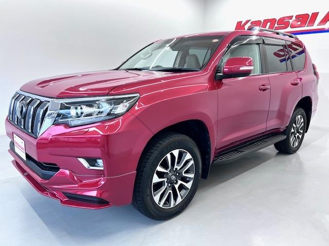 ランドクルーザープラド ＴＸ　Ｌパッケージ　ベージュ革　全方位カメラ　ＢＳＭ　ＥＴＣ２．０　ＴＲＤエアロ　リヤスポイラー　１９インチＡＷ　トノカバー　ＭＯＰルーフレール　前後方衝突軽減ブレーキ　純正フロアマット・バイザー（45枚目）