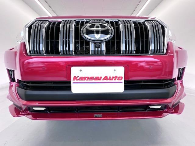 ランドクルーザープラド ＴＸ　Ｌパッケージ　ベージュ革　全方位カメラ　ＢＳＭ　ＥＴＣ２．０　ＴＲＤエアロ　リヤスポイラー　１９インチＡＷ　トノカバー　ＭＯＰルーフレール　前後方衝突軽減ブレーキ　純正フロアマット・バイザー（50枚目）