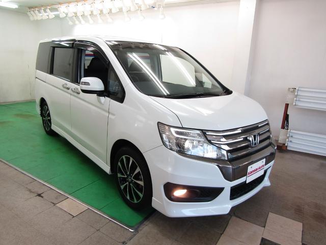 ステップワゴンスパーダ Ｚ　クールスピリット　ワンオーナー　ＥＴＣ　９インチナビ　フルセグ　ＣＤ　ＤＶＤ　バックカメラ　Ａストップ　クルコン　Ｐシフト　スマートキー　Ｐスタート　オートライト　ＨＩＤ　フォグ　両側電動ドア　ハーフレザー　１７アルミ（65枚目）