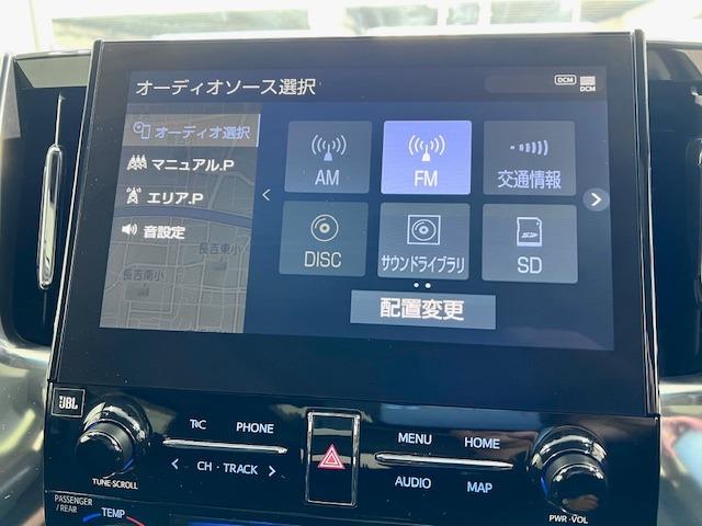 アルファード 2.5S JBL リヤエンター サンルーフ デジタルミラー BSM ETC2.0 全方位モニター MODELLISTAエアロ・イルミ・マフラー ウェッズ19インチAW 前後ドラレコ レーダー探知機 純正マット(10枚目)