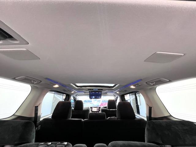 アルファード 2.5S JBL リヤエンター サンルーフ デジタルミラー BSM ETC2.0 全方位モニター MODELLISTAエアロ・イルミ・マフラー ウェッズ19インチAW 前後ドラレコ レーダー探知機 純正マット(49枚目)