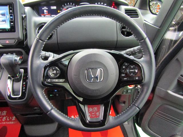 N-BOXカスタム Lターボ 1オーナー ホンダセンシング SDナビ DVD フルセグ ソナー ETC Bカメラ スマートキー 電格ミラー 15アルミ オートライト LEDヘッド フォグ ハーフレザー シートヒーター 両側電動ドア(20枚目)