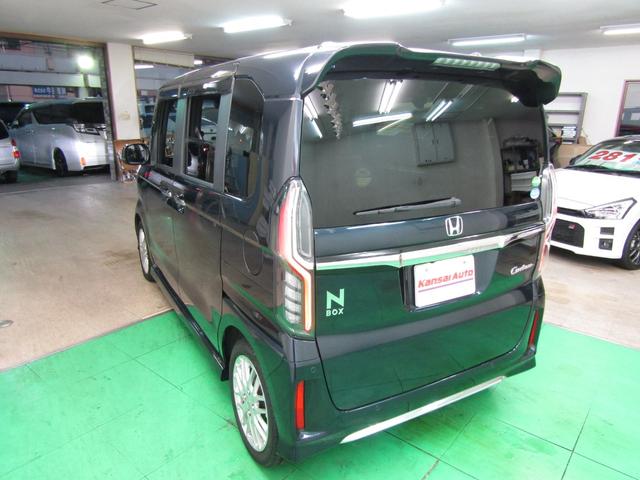 N-BOXカスタム Lターボ 1オーナー ホンダセンシング SDナビ DVD フルセグ ソナー ETC Bカメラ スマートキー 電格ミラー 15アルミ オートライト LEDヘッド フォグ ハーフレザー シートヒーター 両側電動ドア(69枚目)