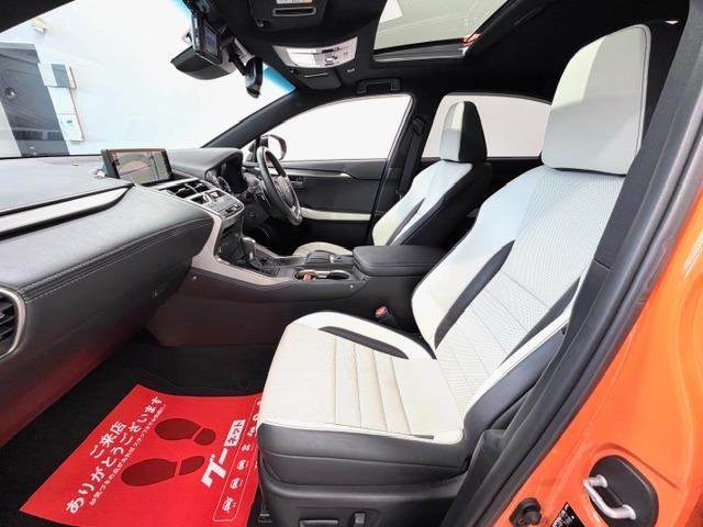 ＮＸ ＮＸ３００　Ｆスポーツ　ＴＲＤエアロ・マフラー　白革　サンルーフ　ＥＴＣ２．０　バック・サイドカメラ　ＨＵＤ　パワーバックドア　シートヒーター・クーラー　純正フロアマット　前後ドライブレコーダー　ワンオーナー（38枚目）