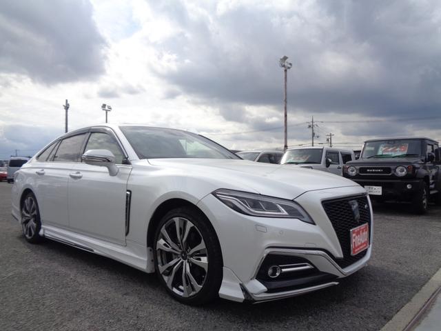 クラウンハイブリッド ＲＳアドバンス　Ｆｏｕｒ　１年走行距離無制限保証付／４ＷＤ／モデリスタエアロ／モデリスタ１９ＡＷ／全方位カメラ／ＥＴＣ２．０／サンルーフ／オートライト／フロントフォグライト／運転席シートヒーター・シートエアコン／ＴＶキット（3枚目）