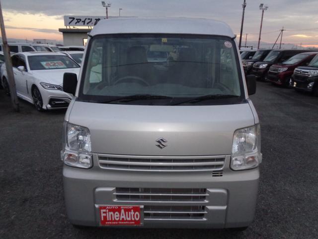 エブリイ PC 1年走行距離無制限保証付/パートタイム4WD/オートギヤシフト車/インパネ5AGS/ナビ/TV/ETC/オーバーヘッドシェルフ/スペアタイヤ/外品12AW/ヘッドライトレベライザー/キーレス(2枚目)