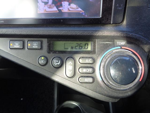 アクア Ｇ　１年走行距離無制限保証付／ワンオーナー／ナビ／ＴＶ／バックモニター／ＥＴＣ／オートライト／前方ドライブレコーダ－／ステアリングスイッチ／プッシュスタート／ＣＤ／ＤＶＤ／ＦＭラジオ／ＡＭラジオ（19枚目）