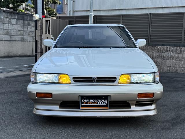 レパード 後期 純正サンルーフ 純正白パールII 1J1 運転席パワーシート V20ツインカムターボ Wedsプロフェッサーアルミ クルーズコントロール リモコンキー 電動格納ドアミラー 日産純正ピュアトロン(3枚目)