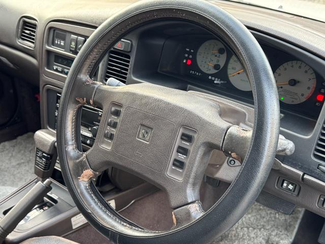 レパード 後期 純正サンルーフ 純正白パールII 1J1 運転席パワーシート V20ツインカムターボ Wedsプロフェッサーアルミ クルーズコントロール リモコンキー 電動格納ドアミラー 日産純正ピュアトロン(56枚目)